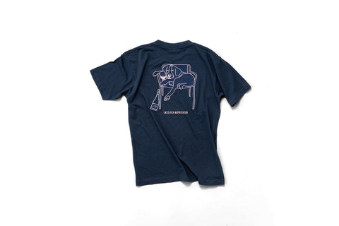 Shirt Frauen Blau "IDO" - Weingut Aufricht