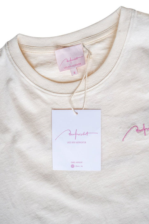 T-Shirt Creme "Fisch" Unisex - Weingut Aufricht